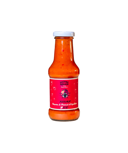 Ketchup au poivron rôti et Piment d’Espelette