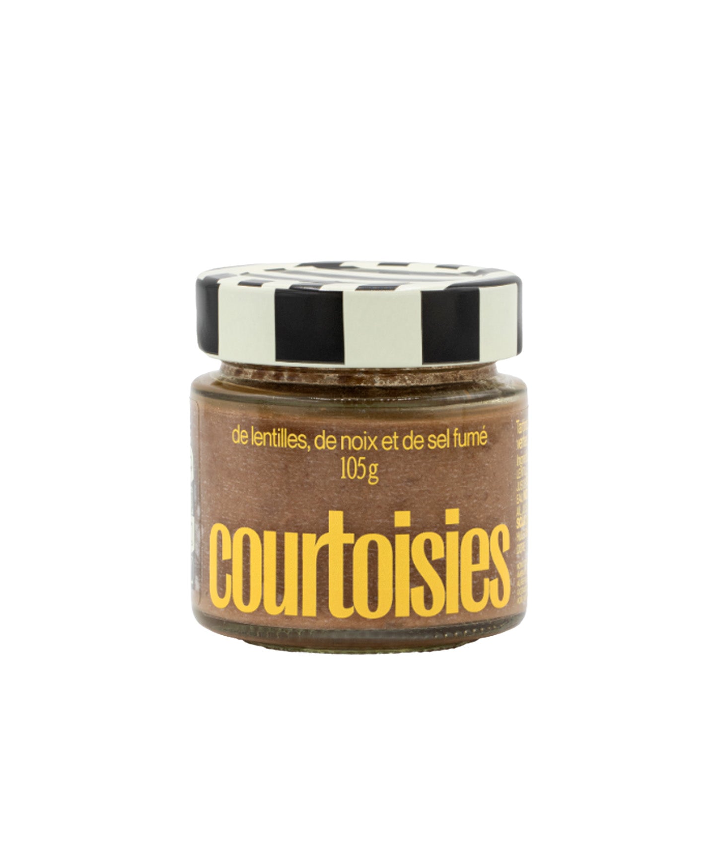 Tartinable de lentilles, de noix et de sel fumé
