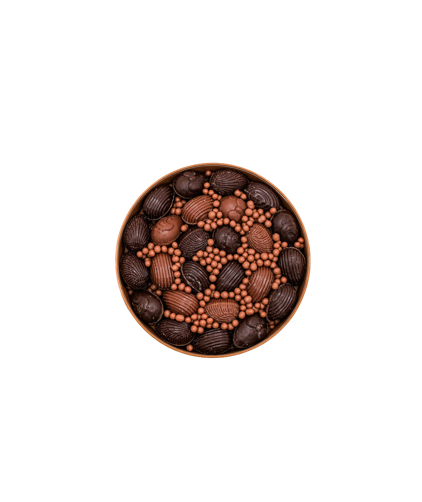 La boîte ronde d'oeufs praliné - 242g