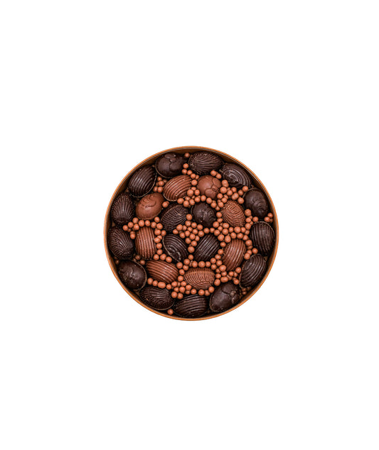 La boîte ronde d'oeufs praliné - 242g
