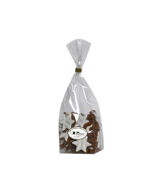 Sachet de biscuits étoile à la noisettes et la cannelle