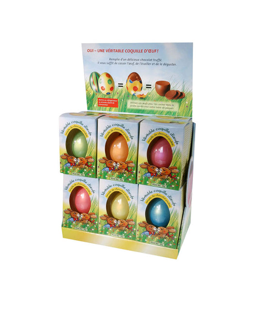 Oeuf de Pâques coquille chocolat praliné