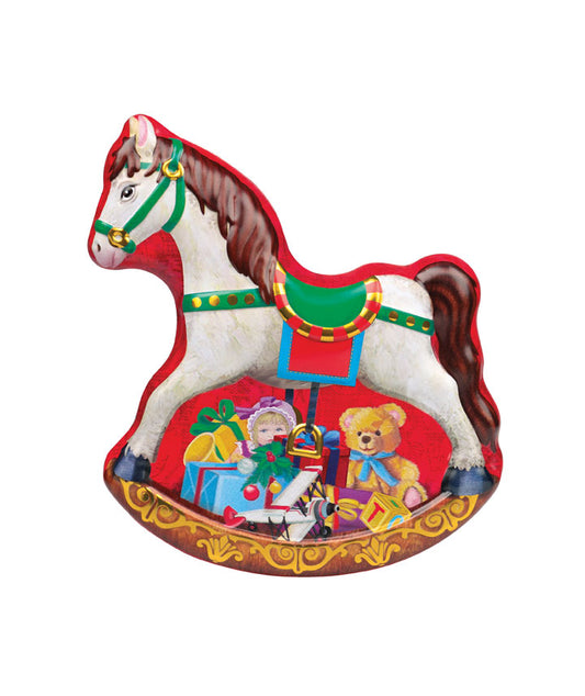 Cheval à bascule métallique