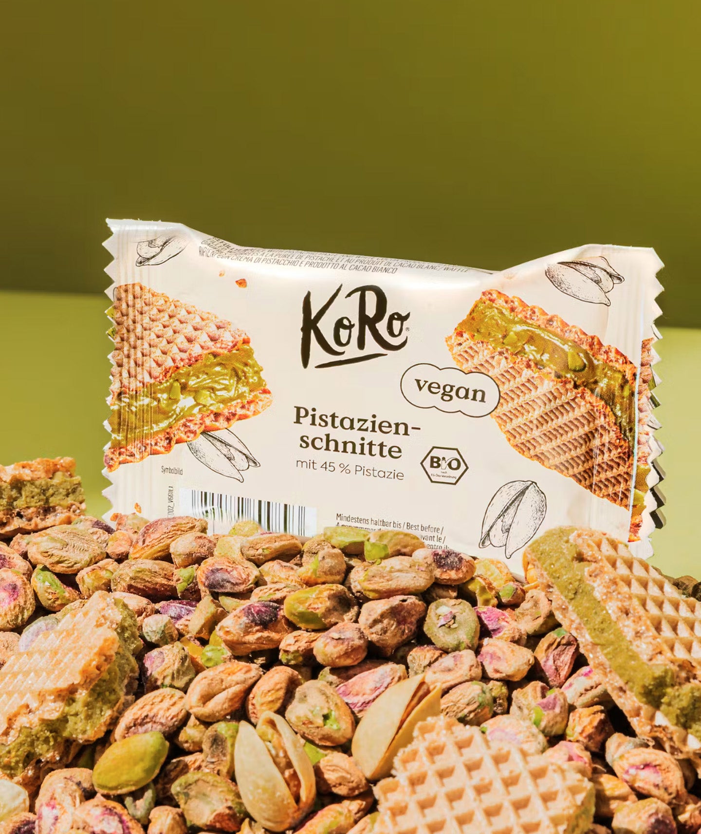 Gaufrettes pistache bio