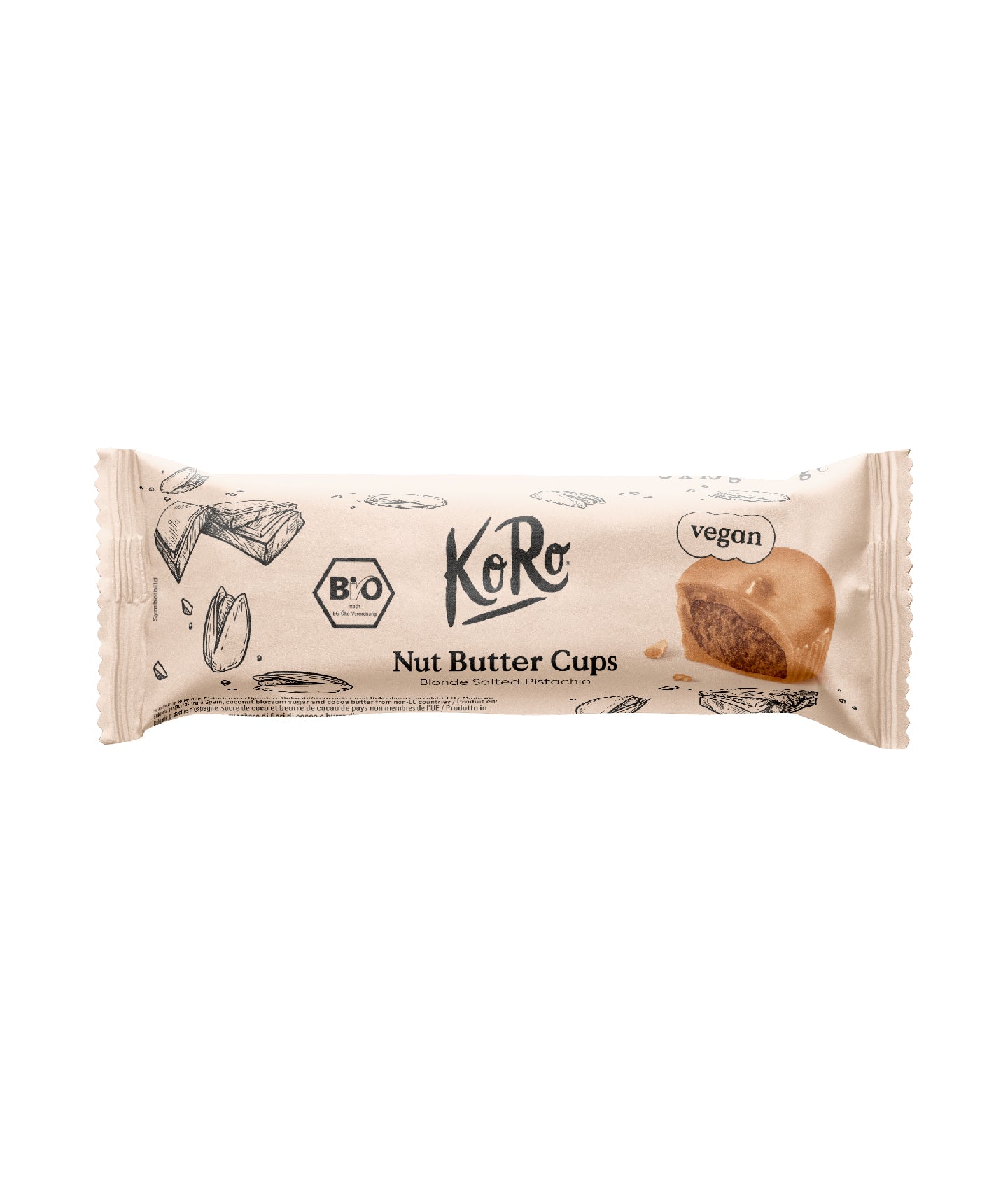 Nut Butter Cups pistaches salées chocolat blanc bio - 3 x 13 g