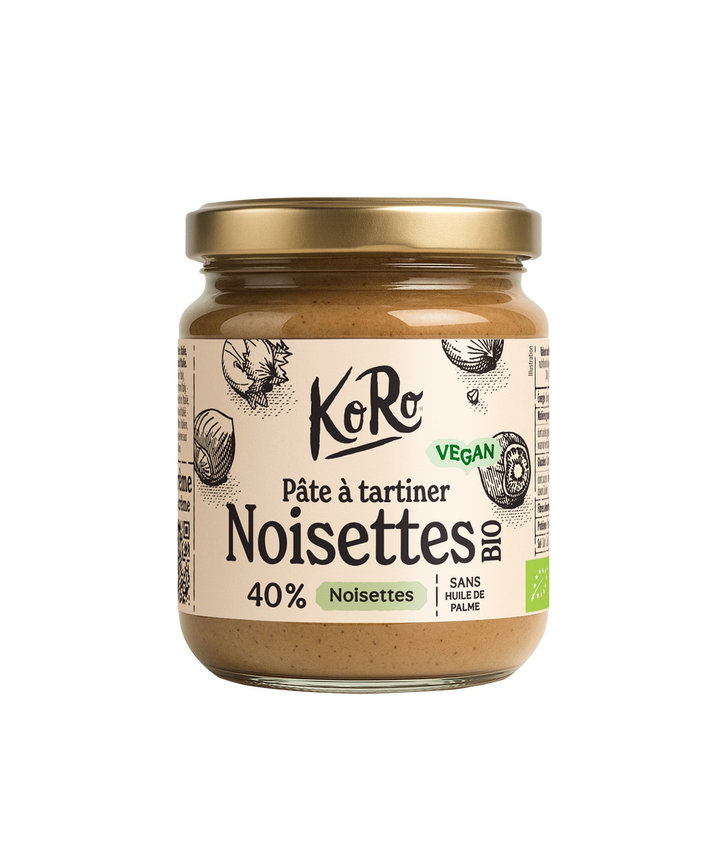 Pâte à tartiner noisette bio