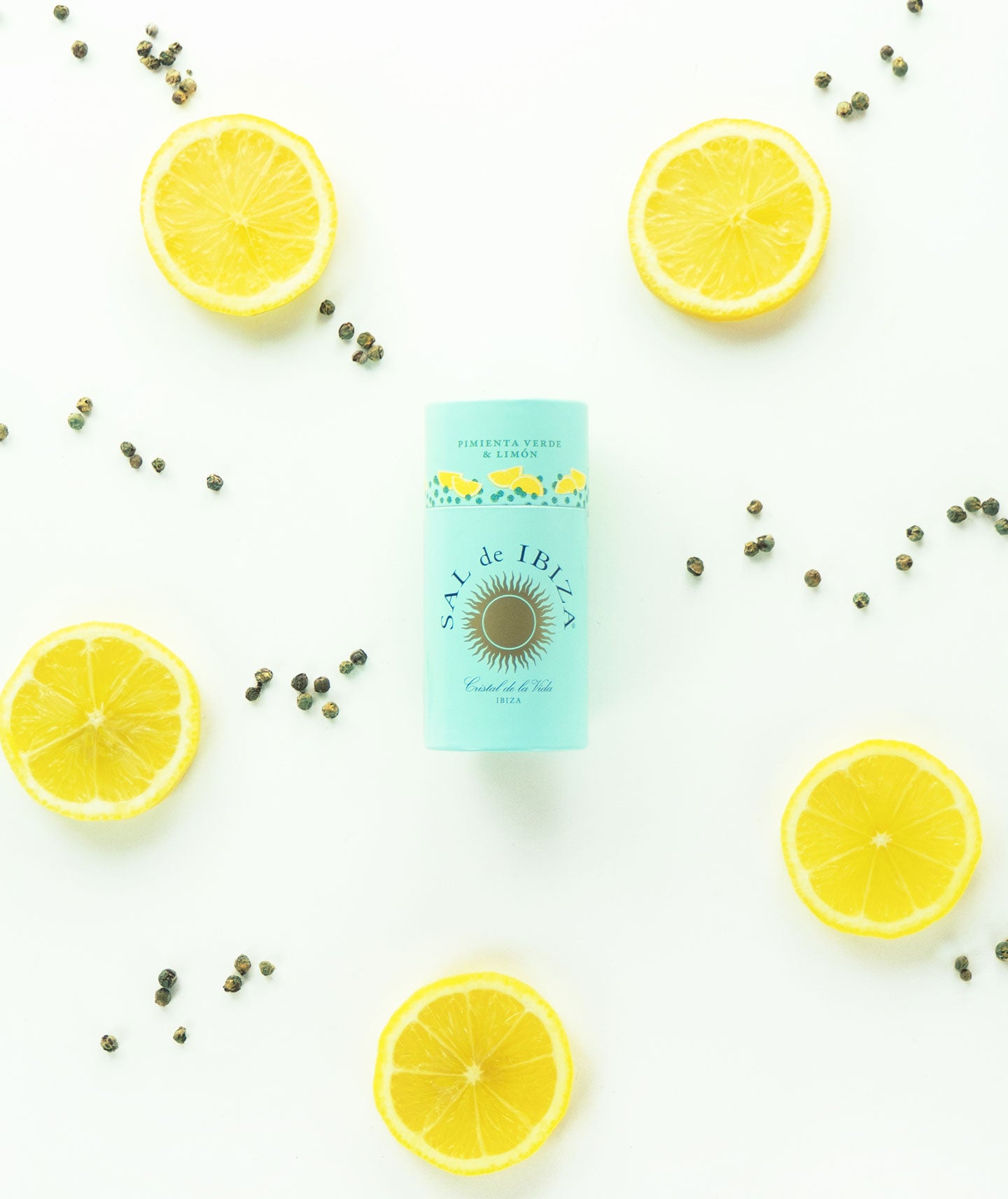 Granito sel d'ibiza, sel de table au poivre vert et citron