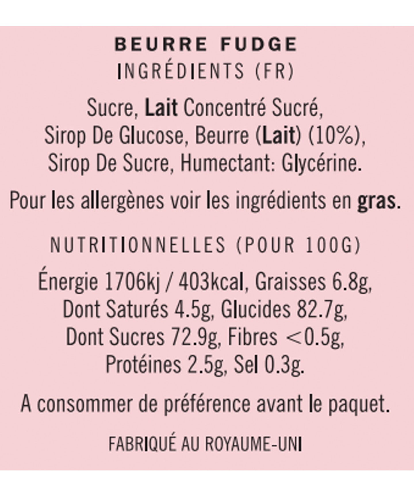 C&B - Fudge au beurre