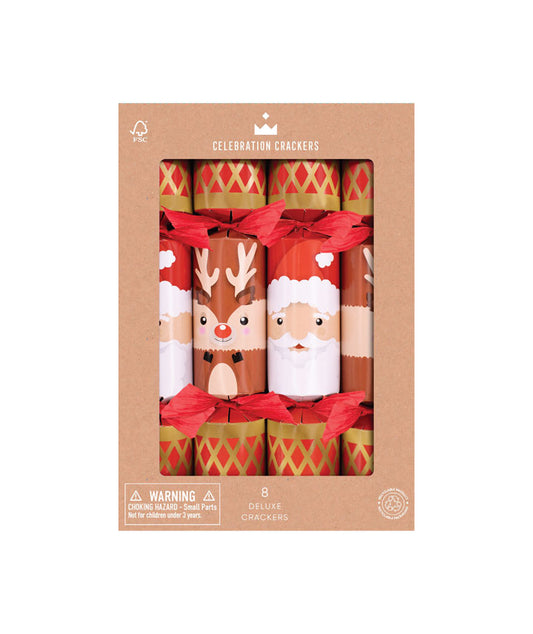 Crackers Santa & Reindeer - 8 pièces