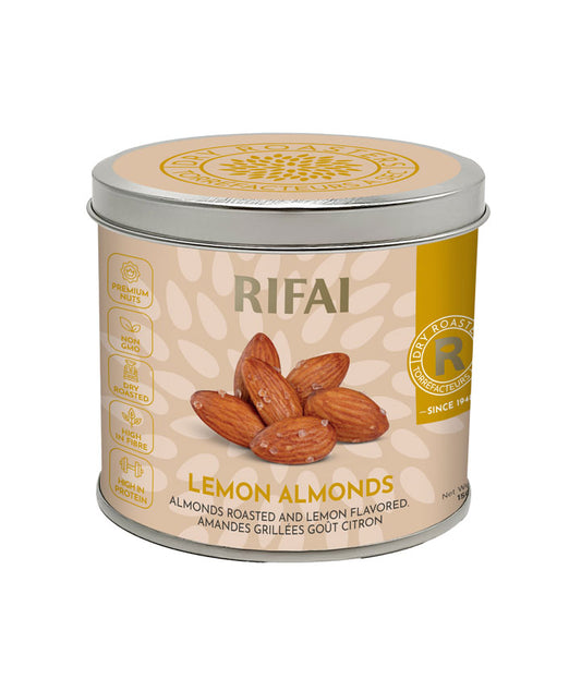 Mélange amandes grillées au citron et cristaux de sel