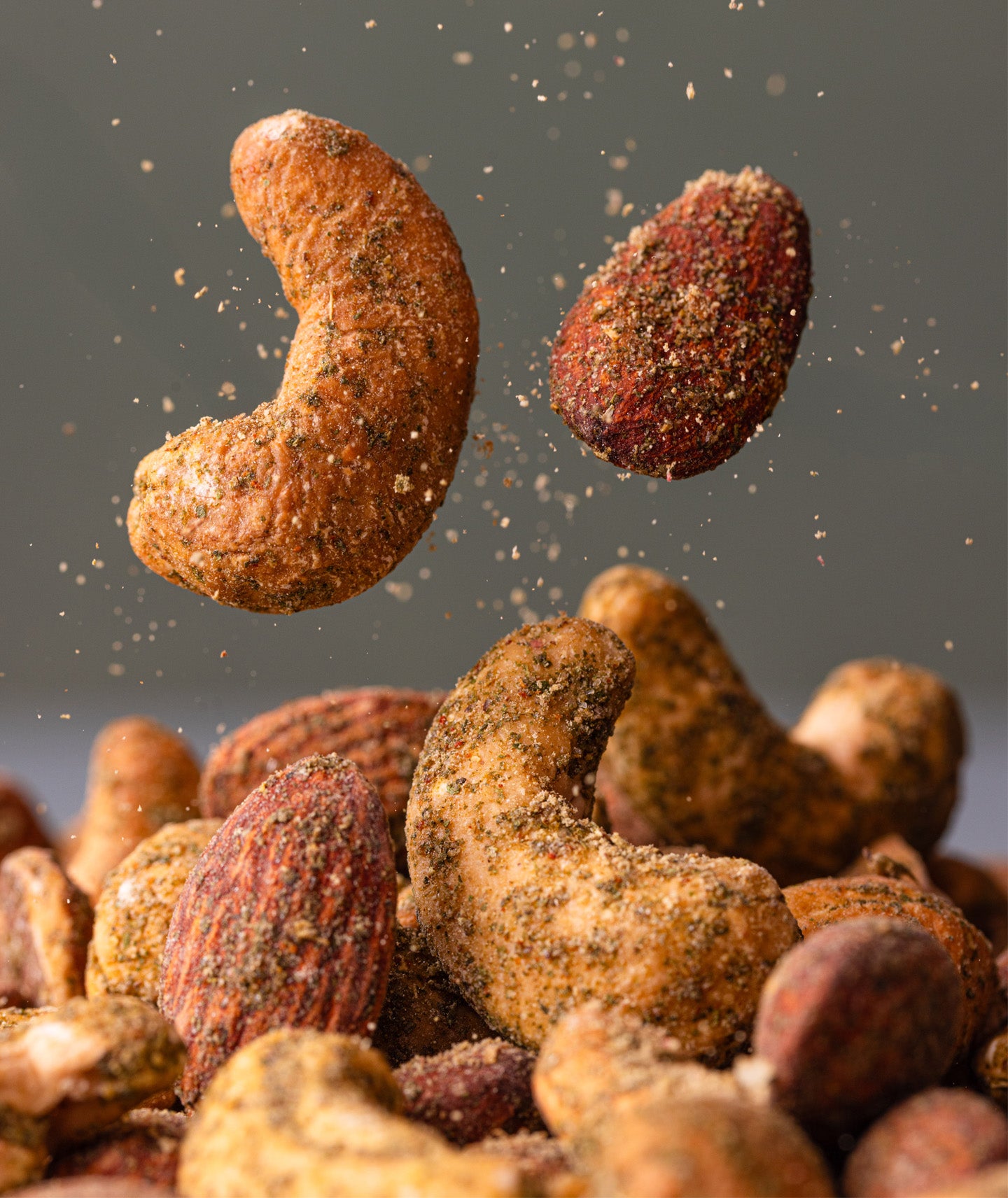 Noix de cajou et amandes grillées à sec Zaatar