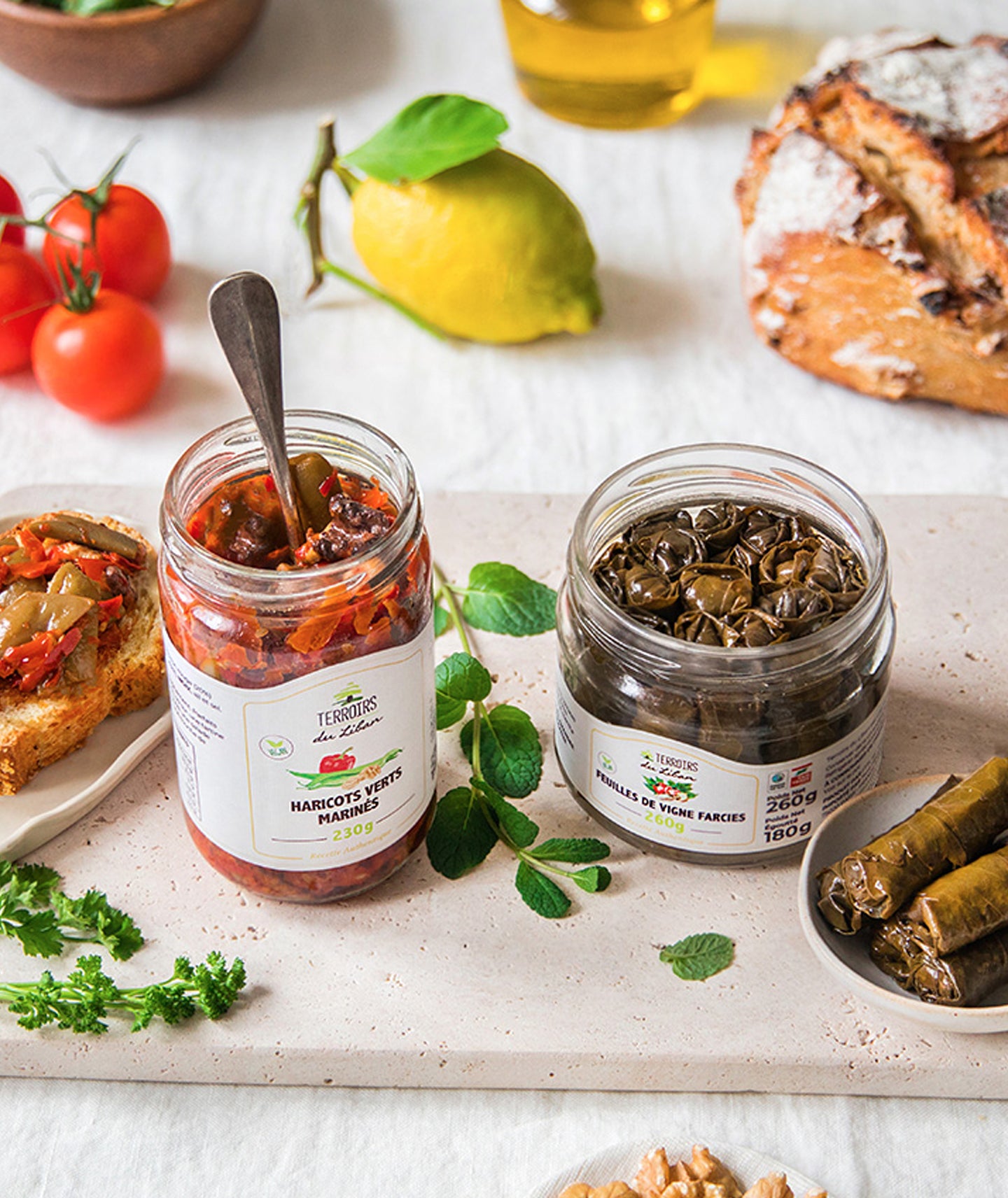Haricots verts marinés