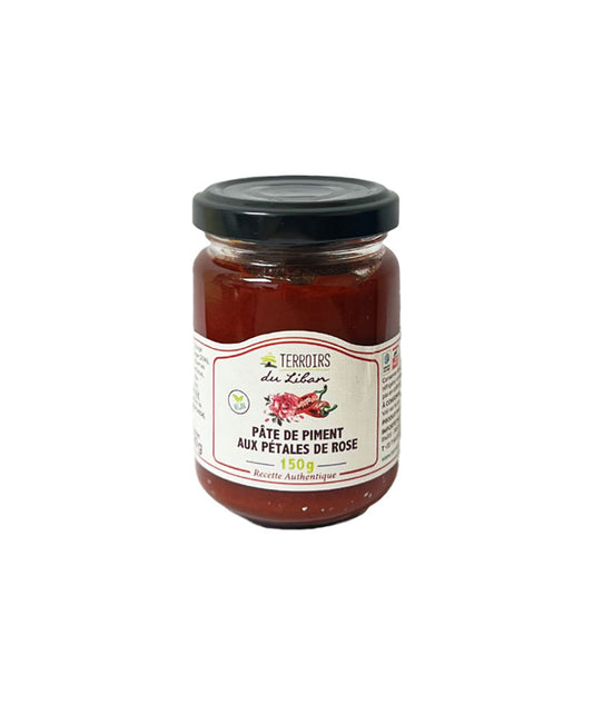 Pâte de piments aux pétales de rose