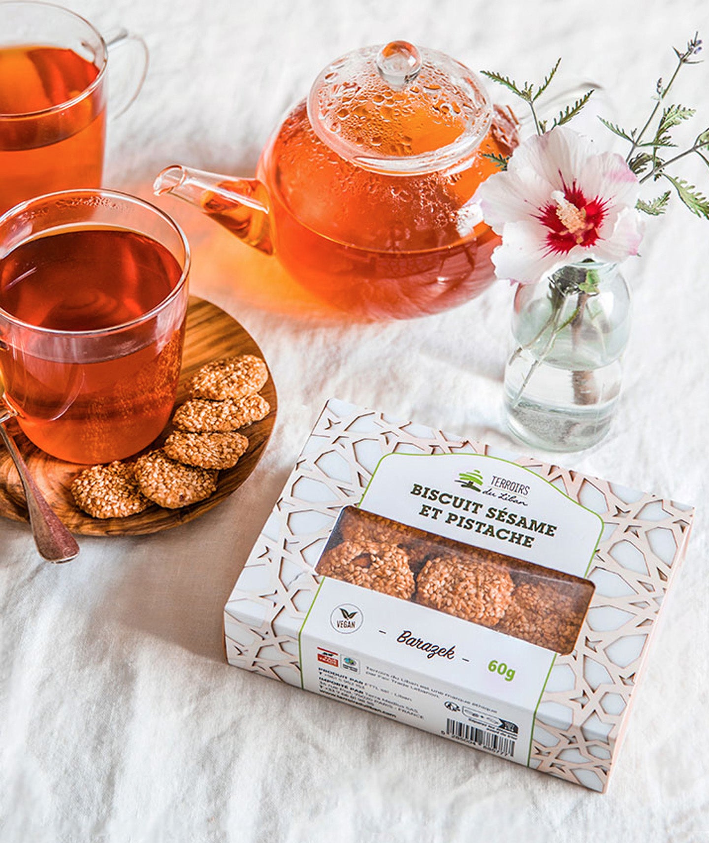 Biscuits au sésame et pistache - Barazek