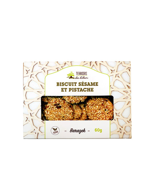 Biscuits au sésame et pistache - Barazek