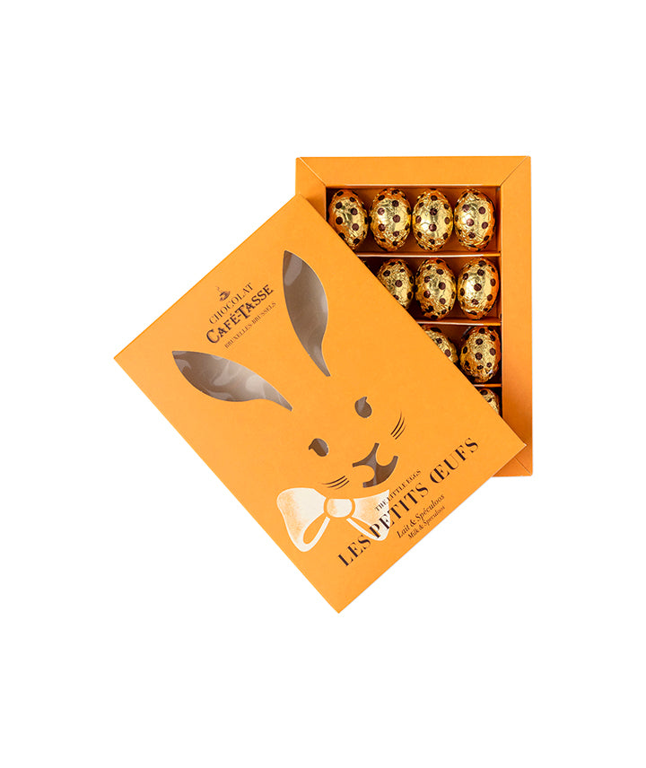 Boîte lapin 16 œufs lait & speculoos