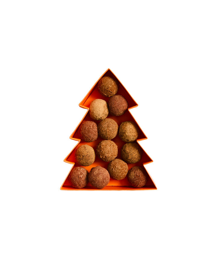 Coffret sapin truffes de Noël