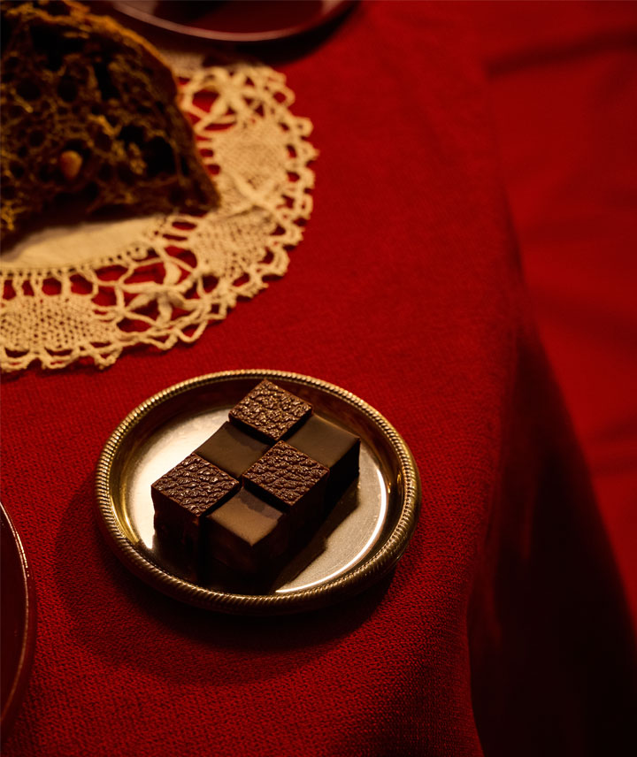 Coffret de 4 pralinés de Noël