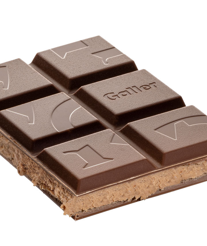 Tablette chocolat noir praliné