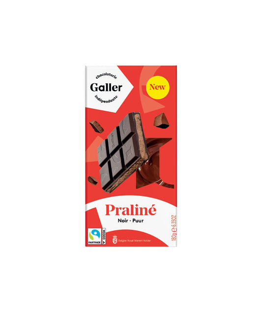 Tablette chocolat noir praliné