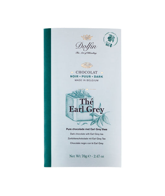 Tablette chocolat noir 60% thé earl grey