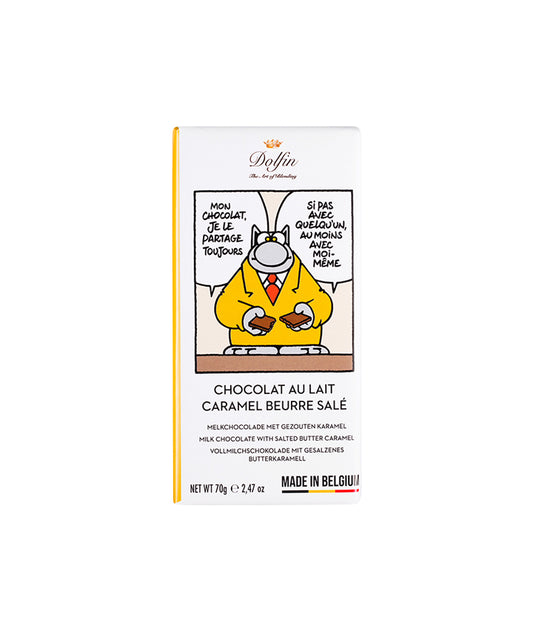 Tablette de chocolat au lait 37% au caramel beurre salé
