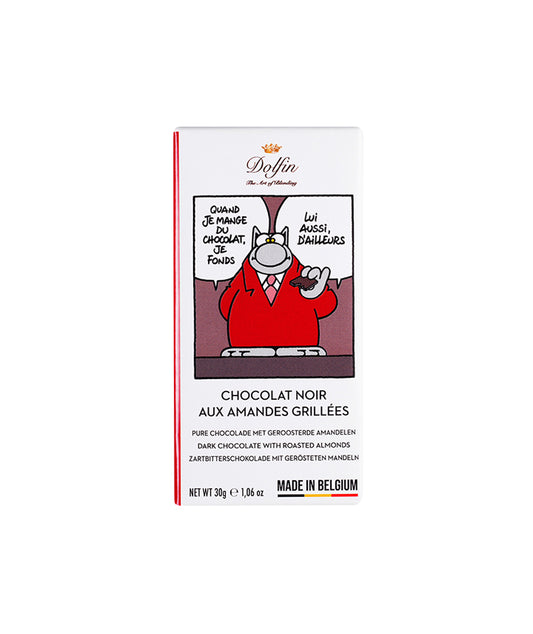Petite tablette de chocolat noir 60% et amandes grillées
