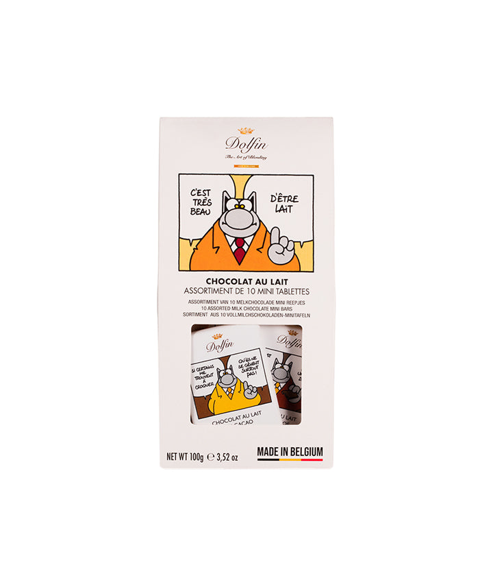 Assortiment de 10 mini tablettes - chocolat au lait