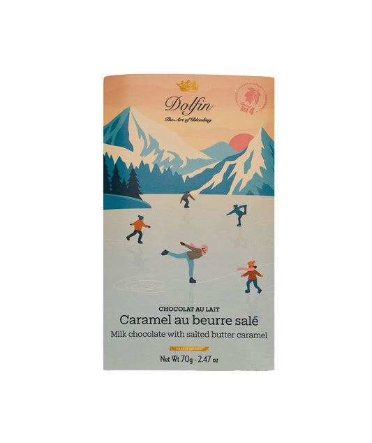 Tablette de chocolat au lait 37% au caramel beurre salé
