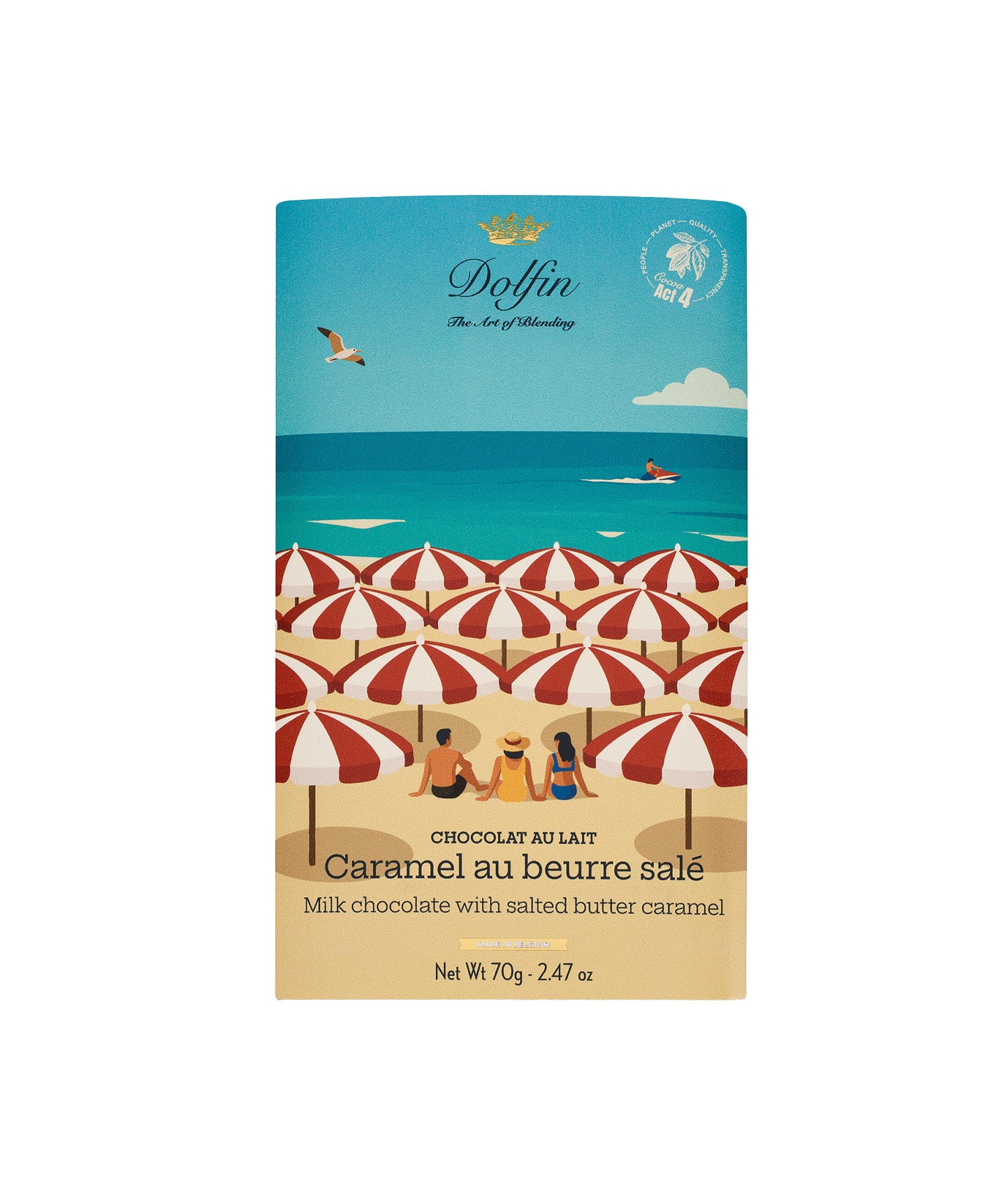 Tablette chocolat au lait 37% au caramel au beurre salé