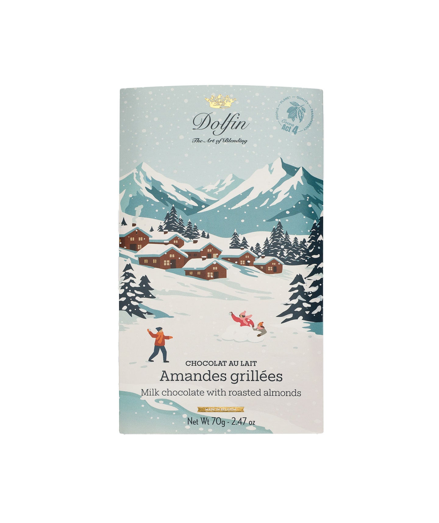 Tablette de chocolat au lait 37% amandes grillées