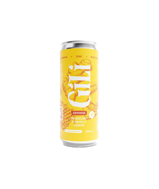 Canette eau pétillante au curcuma Gingembre bio - Défense