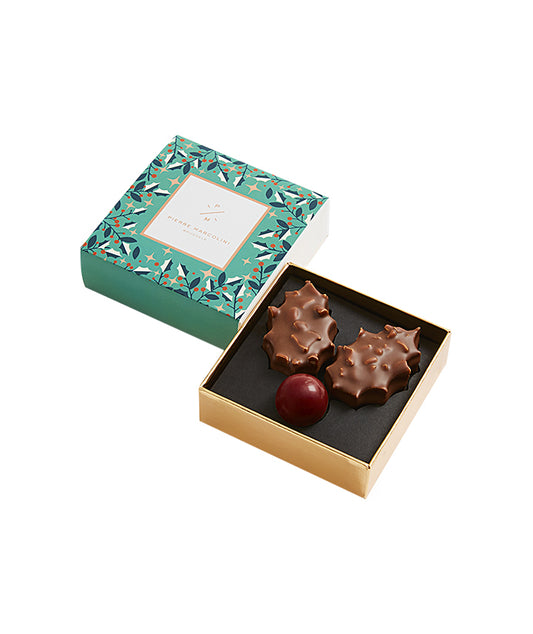 Coffret de 2 Bouchées de Houx chocolat