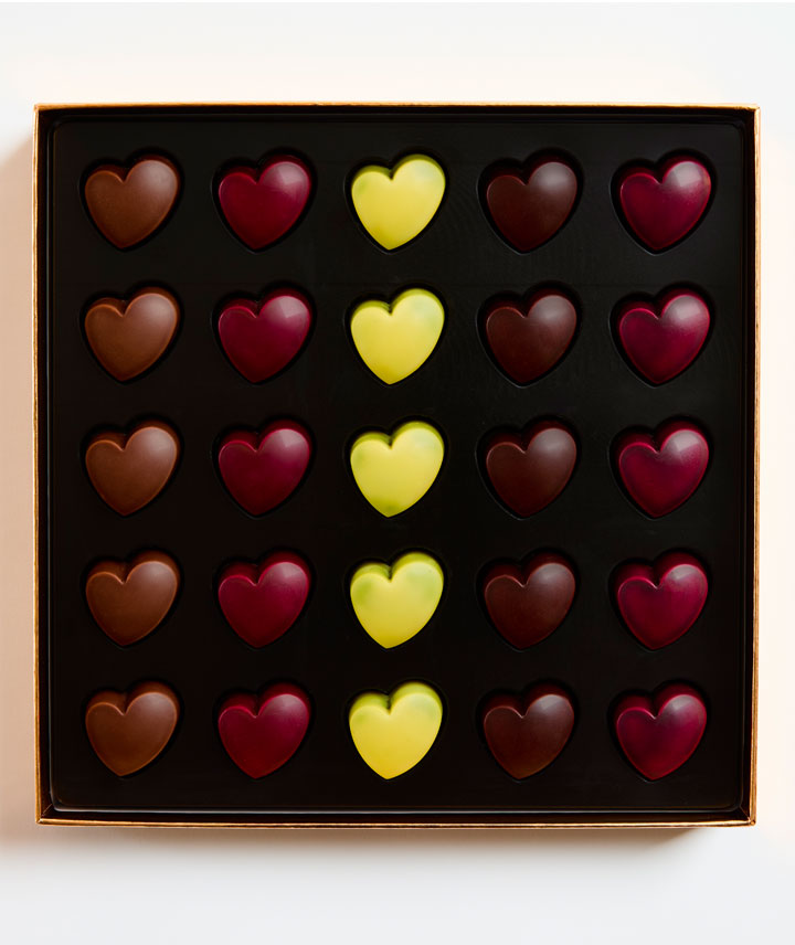 Malline 25 cœurs Saint-Valentin