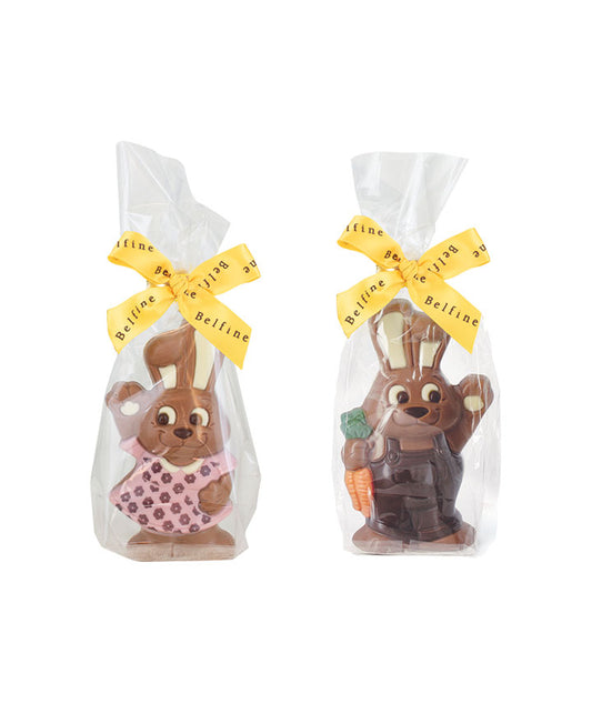 Moulage en chocolat lapin Mary et Marc