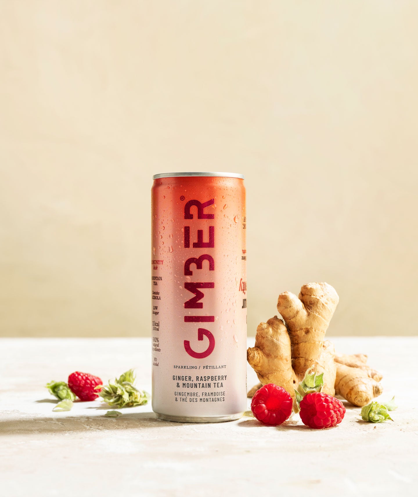 Canette gingembre, framboise et thé des montagnes  - Immunity