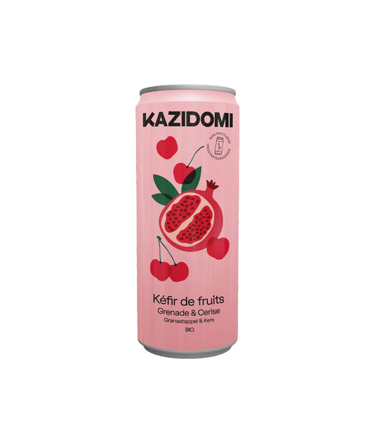 Kéfir grenade cerise vue face aux Galeries Lafayette Le Gourmet