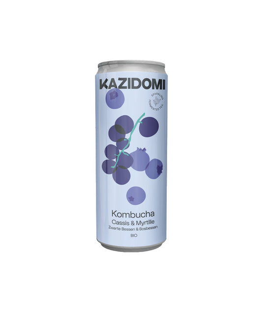 Kombucha cassis myrtille vue face aux Galeries Lafayette Le Gourmet