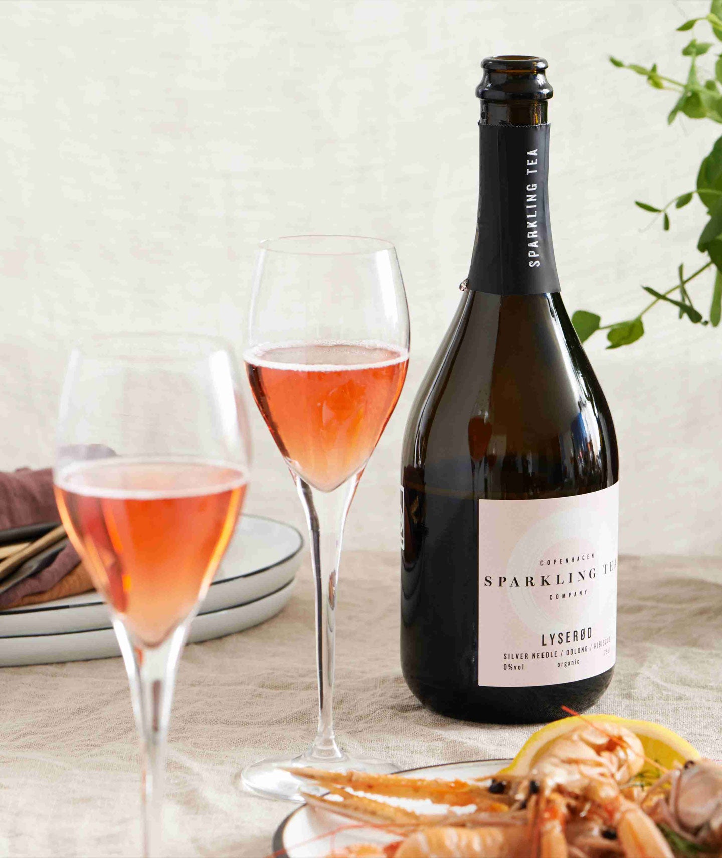 Thé pétillant rosé hibiscus - Lyserød