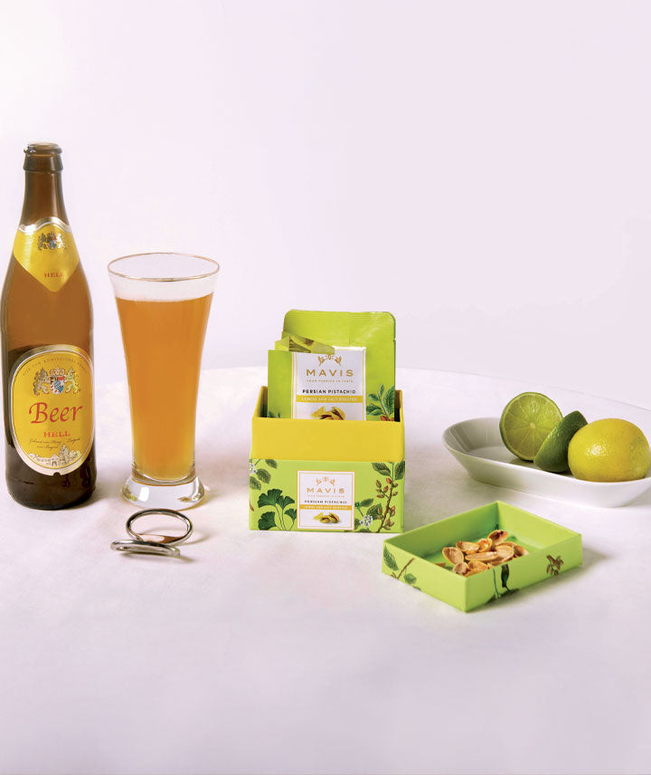 Pistaches Grillées au Citron et à la Fleur de Sel - Boîte 100 g