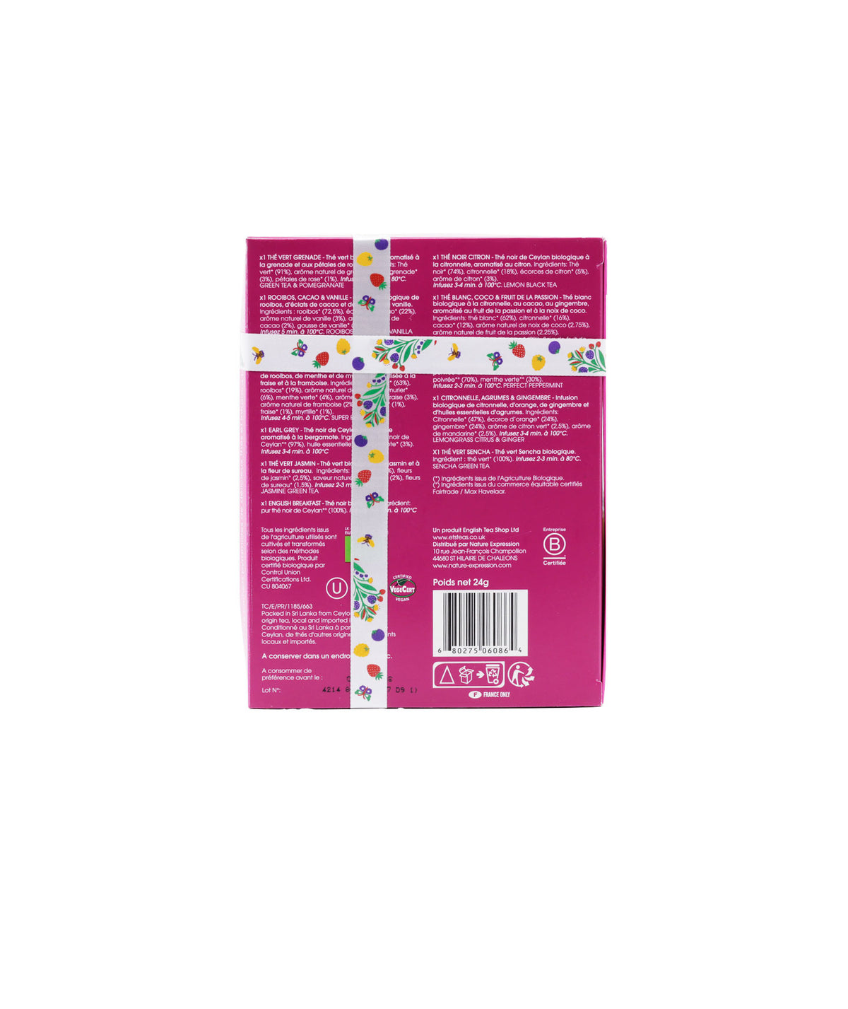 Coffret sélection dégustation thés et infusions - 12 sachets