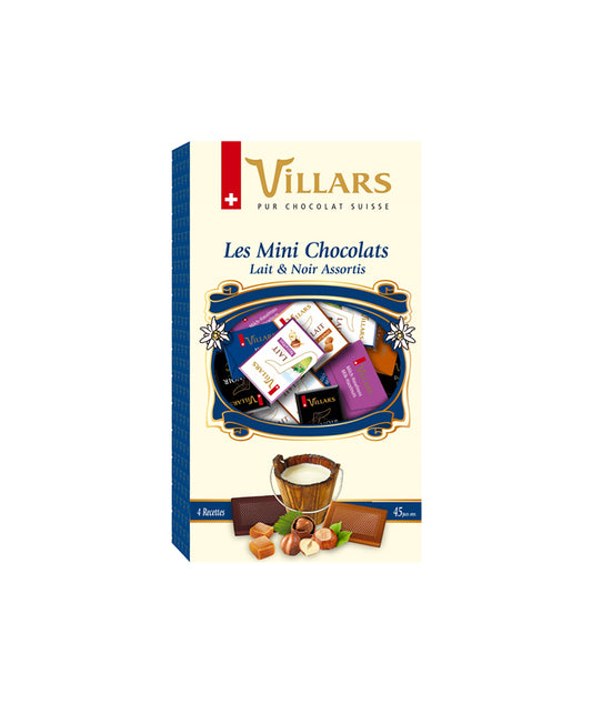 Assortiment de mini chocolats au lait et noirs