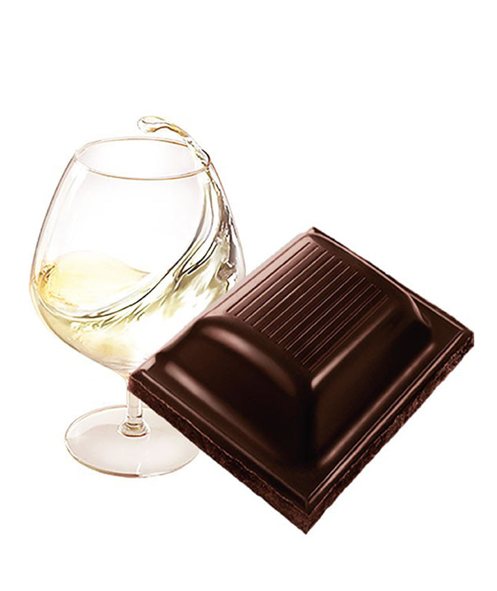 Tablette au chocolat noir et liqueur de poire Suisse