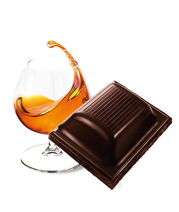 Tablette au chocolat noir et liqueur de Rhum de la Barbade
