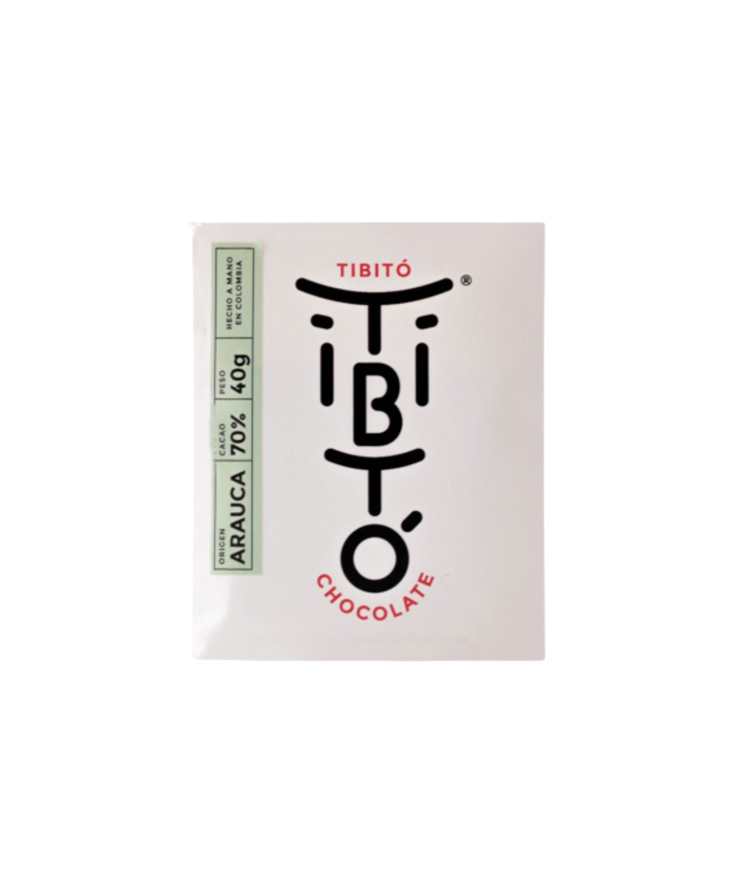 Tablette chocolat noir 70% origine Arauca