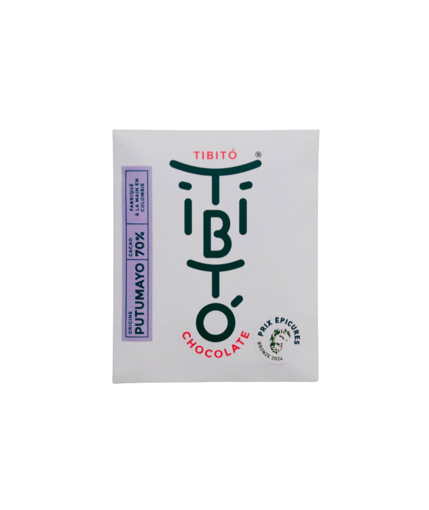 Tablette chocolat noir 70% origine Putumayo