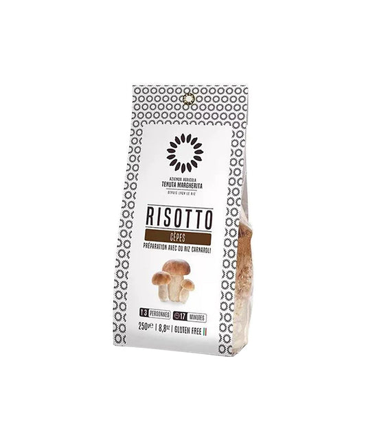 Risotto préparé aux cèpes
