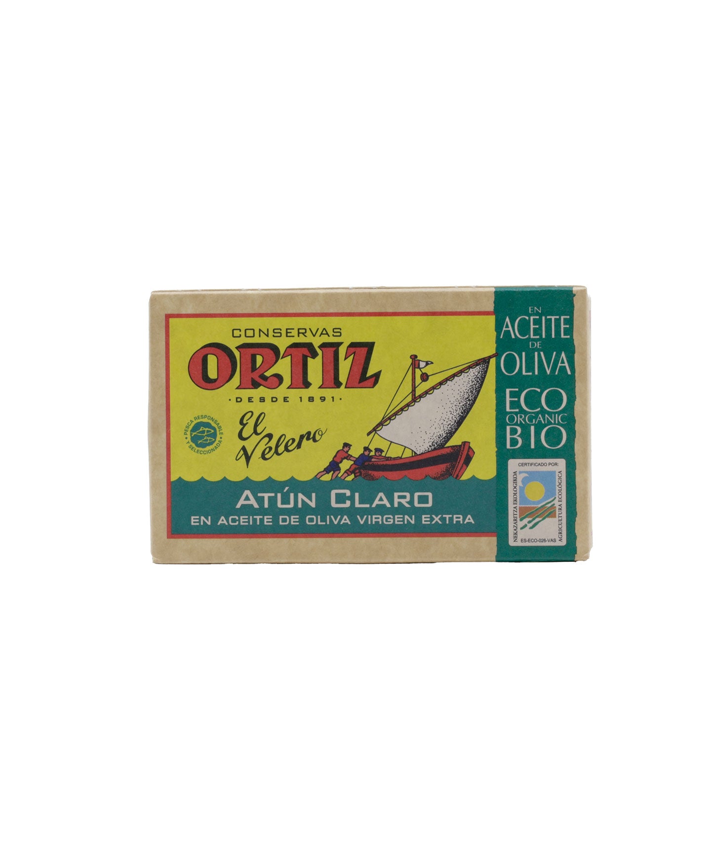 Thon Albacore à l'huile d'olive bio - Boîte métal