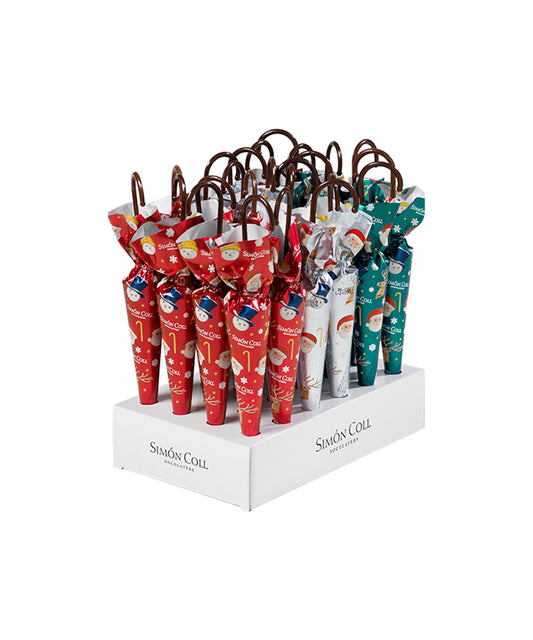Parapluie de Noël en chocolat