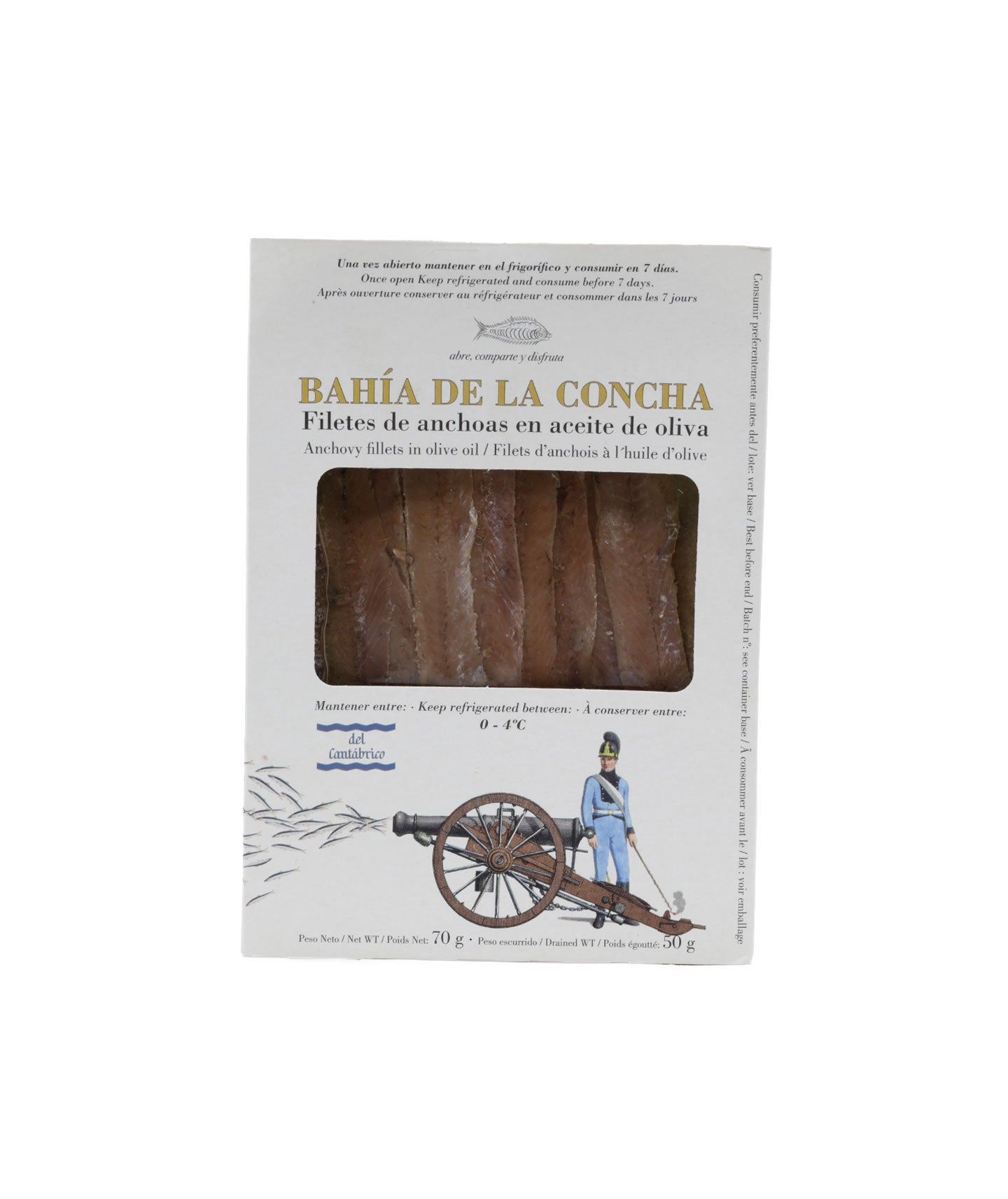 Anchois de la mer Cantabrique à l’huile d’olive